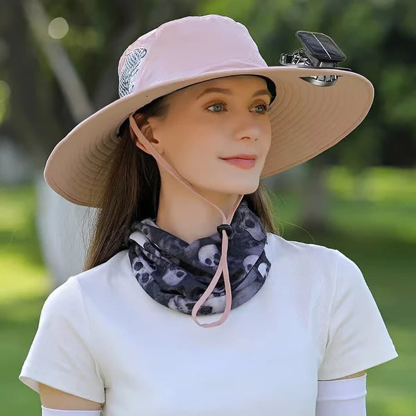 🔥 Father's Day Sale 49% OFF 🔥 Solar Powered Fan Cooling Hat – For Outdoor Work and Fishing