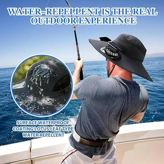 🔥 Father's Day Sale 49% OFF 🔥 Solar Powered Fan Cooling Hat – For Outdoor Work and Fishing