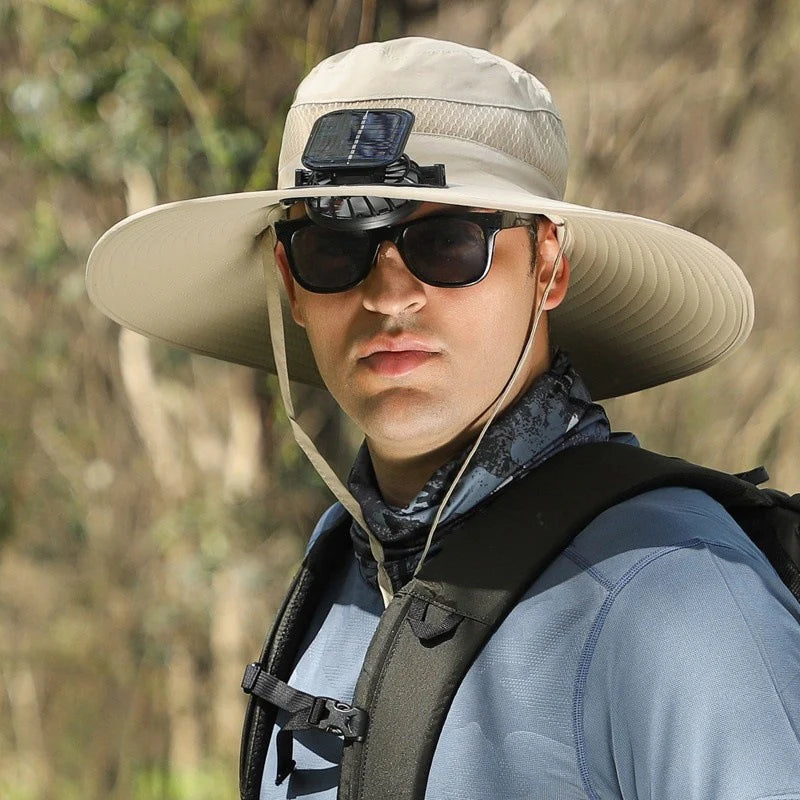 🔥 Father's Day Sale 49% OFF 🔥 Solar Powered Fan Cooling Hat – For Outdoor Work and Fishing