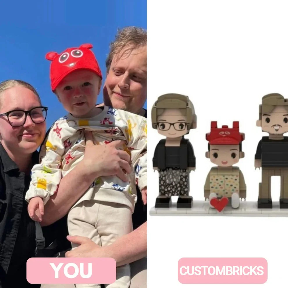 Custom Brick Set From Your Favorite Photo, Perfect Memory Gift For Couples Family & Friends