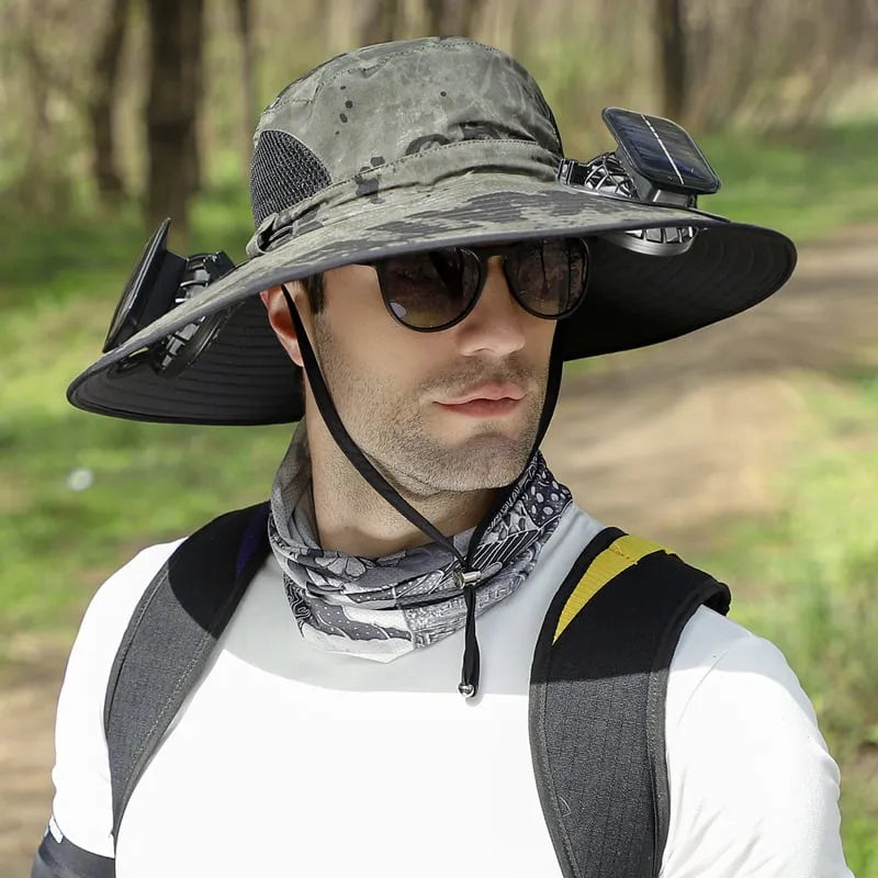 🔥 Father's Day Sale 49% OFF 🔥 Solar Powered Fan Cooling Hat – For Outdoor Work and Fishing