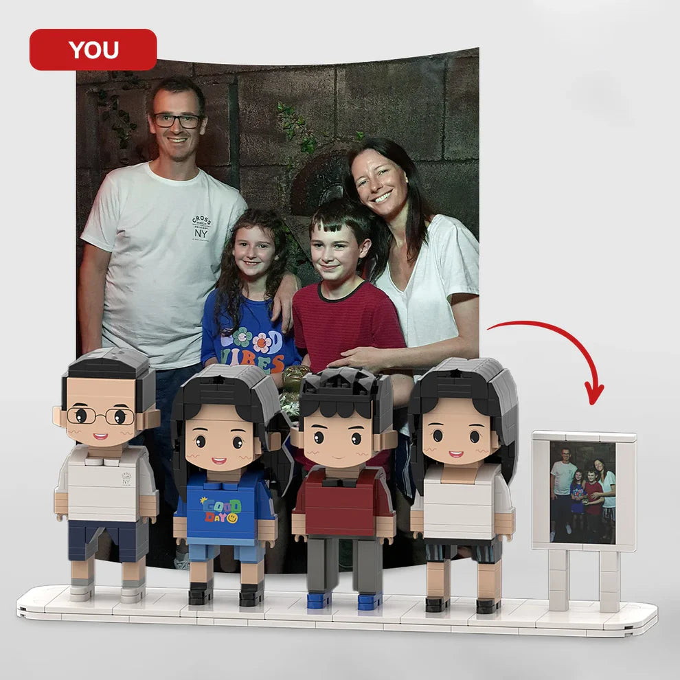 Custom Brick Set From Your Favorite Photo, Perfect Memory Gift For Couples Family & Friends