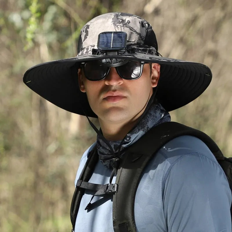 🔥 Father's Day Sale 49% OFF 🔥 Solar Powered Fan Cooling Hat – For Outdoor Work and Fishing
