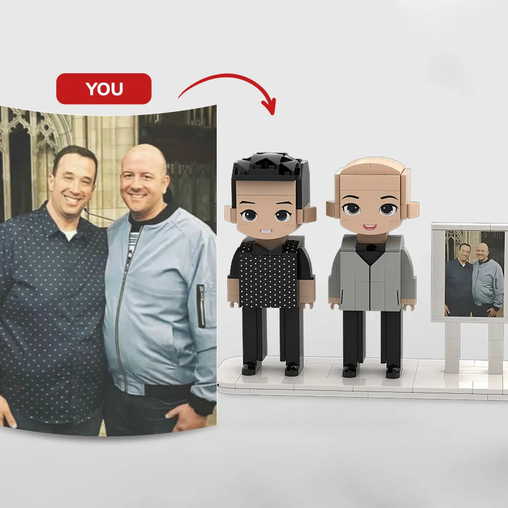 Custom Brick Set From Your Favorite Photo, Perfect Memory Gift For Couples Family & Friends