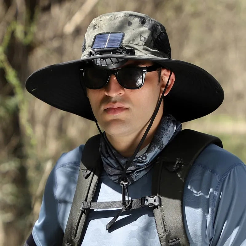 🔥 Father's Day Sale 49% OFF 🔥 Solar Powered Fan Cooling Hat – For Outdoor Work and Fishing
