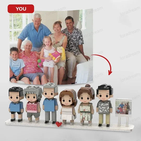 Custom Brick Set From Your Favorite Photo, Perfect Memory Gift For Couples Family & Friends