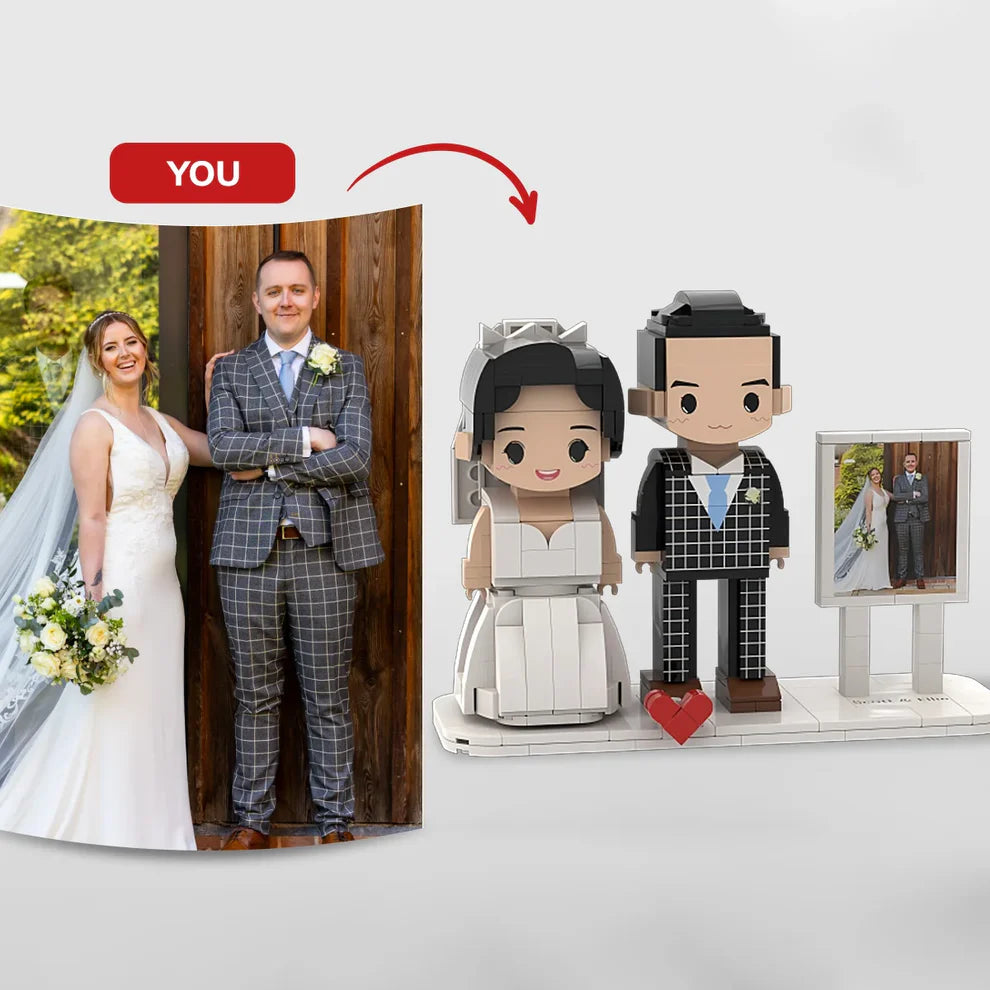 Custom Brick Set From Your Favorite Photo, Perfect Memory Gift For Couples Family & Friends