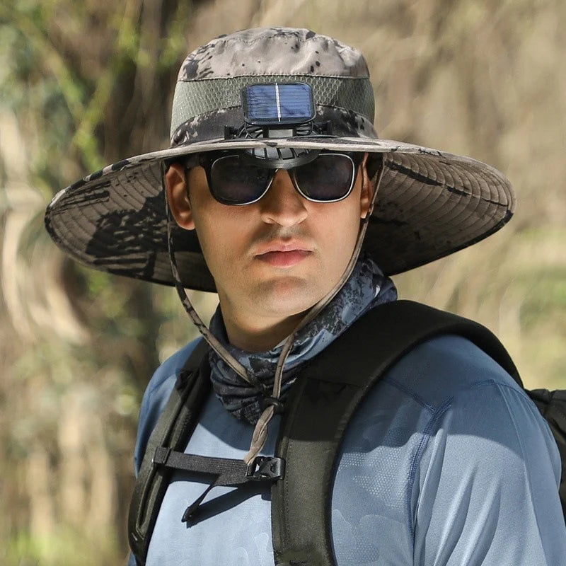 🔥 Father's Day Sale 49% OFF 🔥 Solar Powered Fan Cooling Hat – For Outdoor Work and Fishing