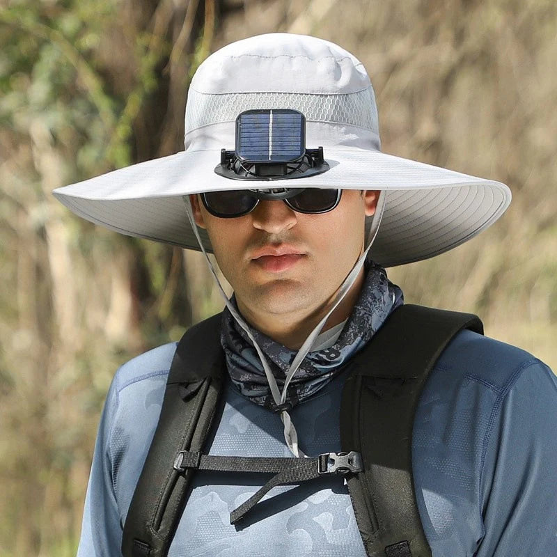 🔥 Father's Day Sale 49% OFF 🔥 Solar Powered Fan Cooling Hat – For Outdoor Work and Fishing