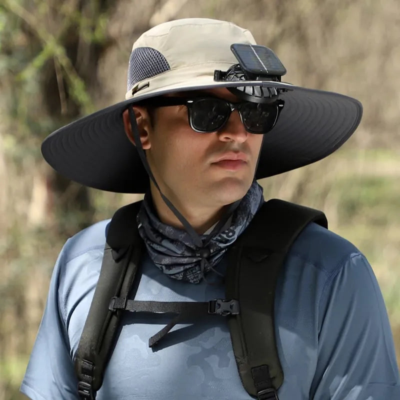 🔥 Father's Day Sale 49% OFF 🔥 Solar Powered Fan Cooling Hat – For Outdoor Work and Fishing