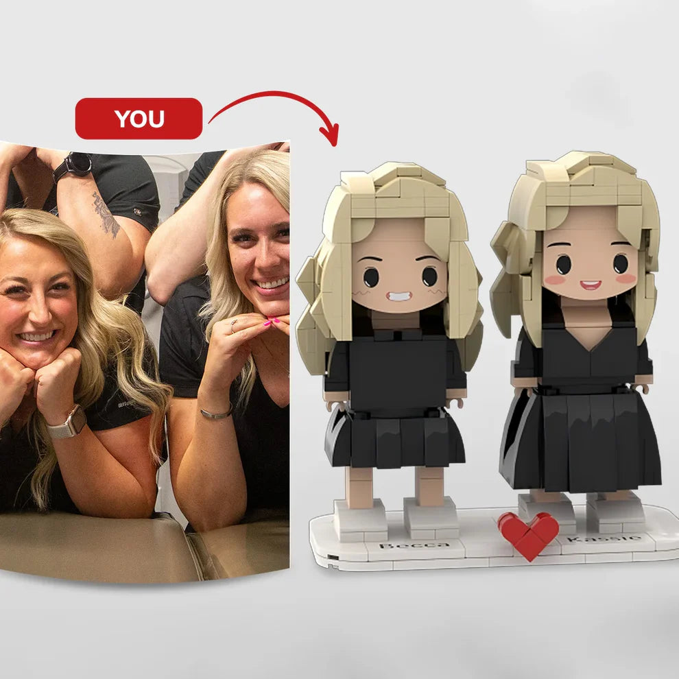 Custom Brick Set From Your Favorite Photo, Perfect Memory Gift For Couples Family & Friends