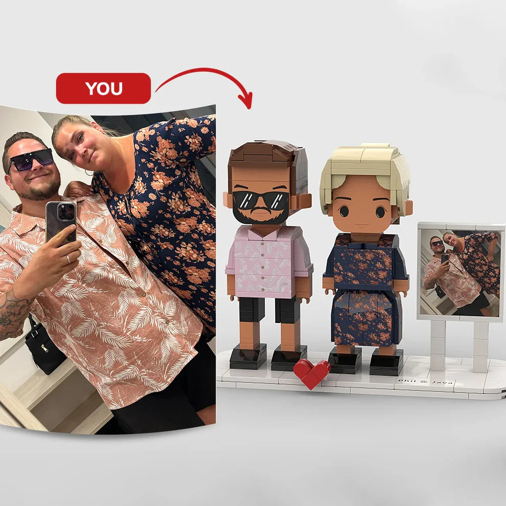 Custom Brick Set From Your Favorite Photo, Perfect Memory Gift For Couples Family & Friends