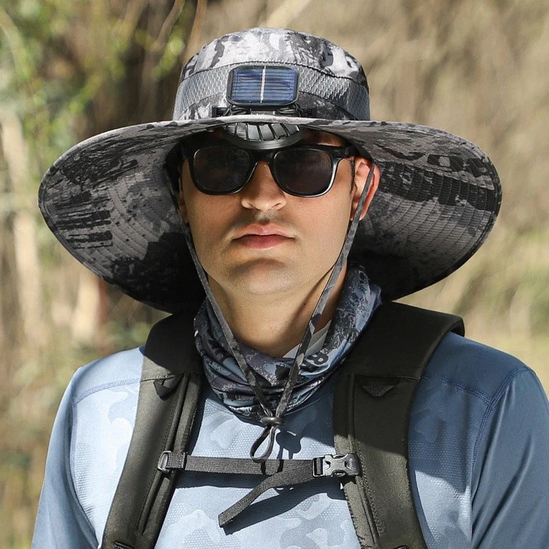 🔥 Father's Day Sale 49% OFF 🔥 Solar Powered Fan Cooling Hat – For Outdoor Work and Fishing