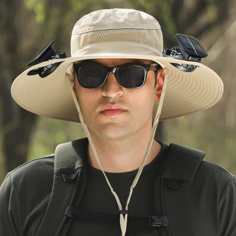 🔥 Father's Day Sale 49% OFF 🔥 Solar Powered Fan Cooling Hat – For Outdoor Work and Fishing