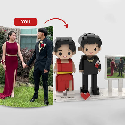 Custom Brick Set From Your Favorite Photo, Perfect Memory Gift For Couples Family & Friends