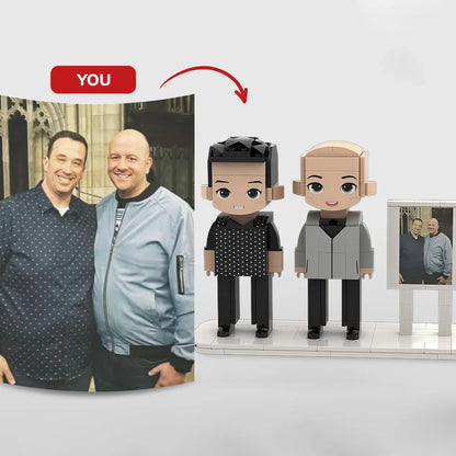 Custom Brick Set From Your Favorite Photo, Perfect Memory Gift For Couples Family & Friends