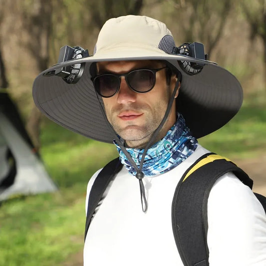 🔥 Father's Day Sale 49% OFF 🔥 Solar Powered Fan Cooling Hat – For Outdoor Work and Fishing