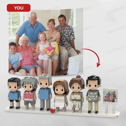 Custom Brick Set From Your Favorite Photo, Perfect Memory Gift For Couples Family & Friends