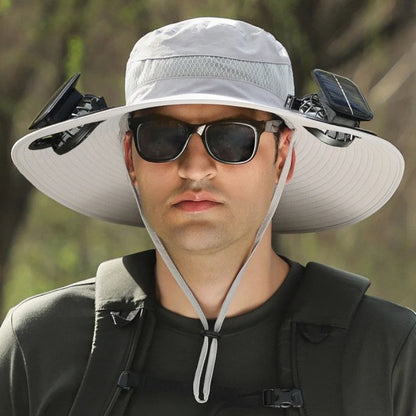 🔥 Father's Day Sale 49% OFF 🔥 Solar Powered Fan Cooling Hat – For Outdoor Work and Fishing
