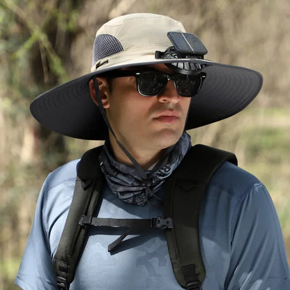 🔥 Father's Day Sale 49% OFF 🔥 Solar Powered Fan Cooling Hat – For Outdoor Work and Fishing