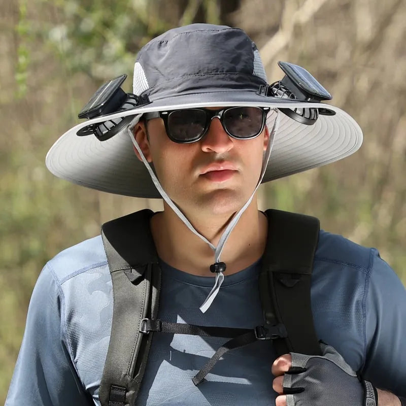 🔥 Father's Day Sale 49% OFF 🔥 Solar Powered Fan Cooling Hat – For Outdoor Work and Fishing