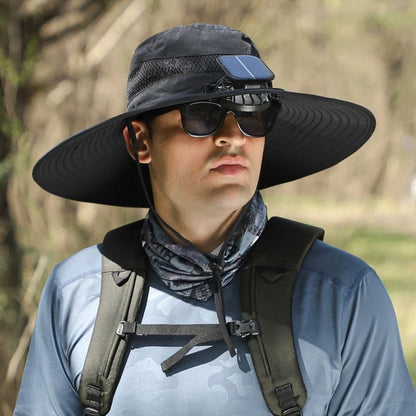 🔥 Father's Day Sale 49% OFF 🔥 Solar Powered Fan Cooling Hat – For Outdoor Work and Fishing